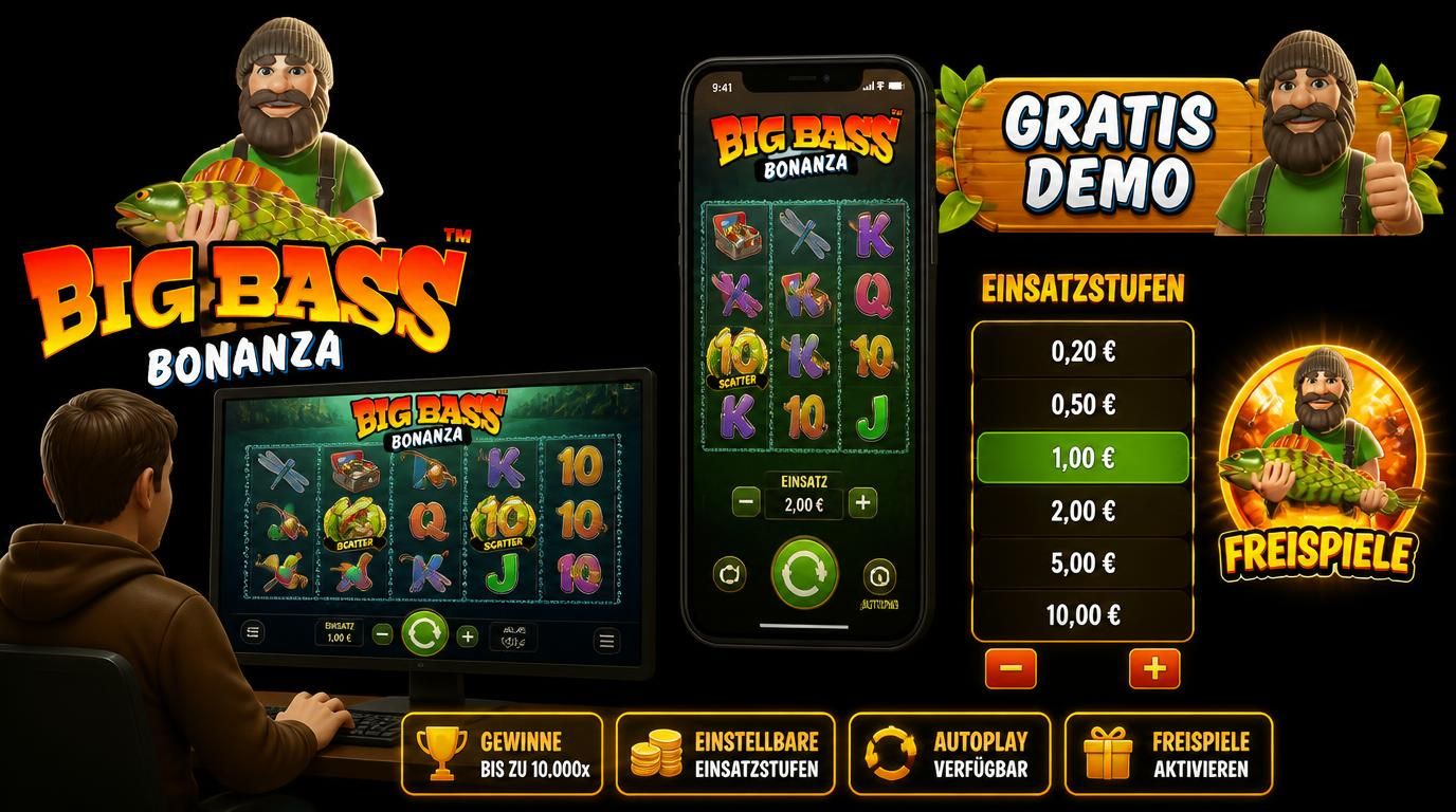 Spieler testet Einsatzstufen und Bonusfunktionen kostenlos 