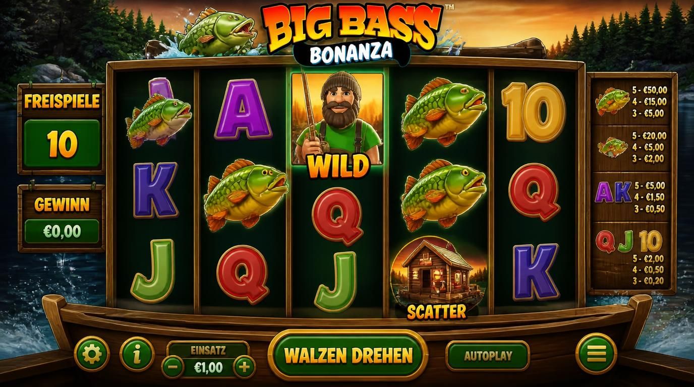 Spielregeln mit Walzen, Wild und Scatter